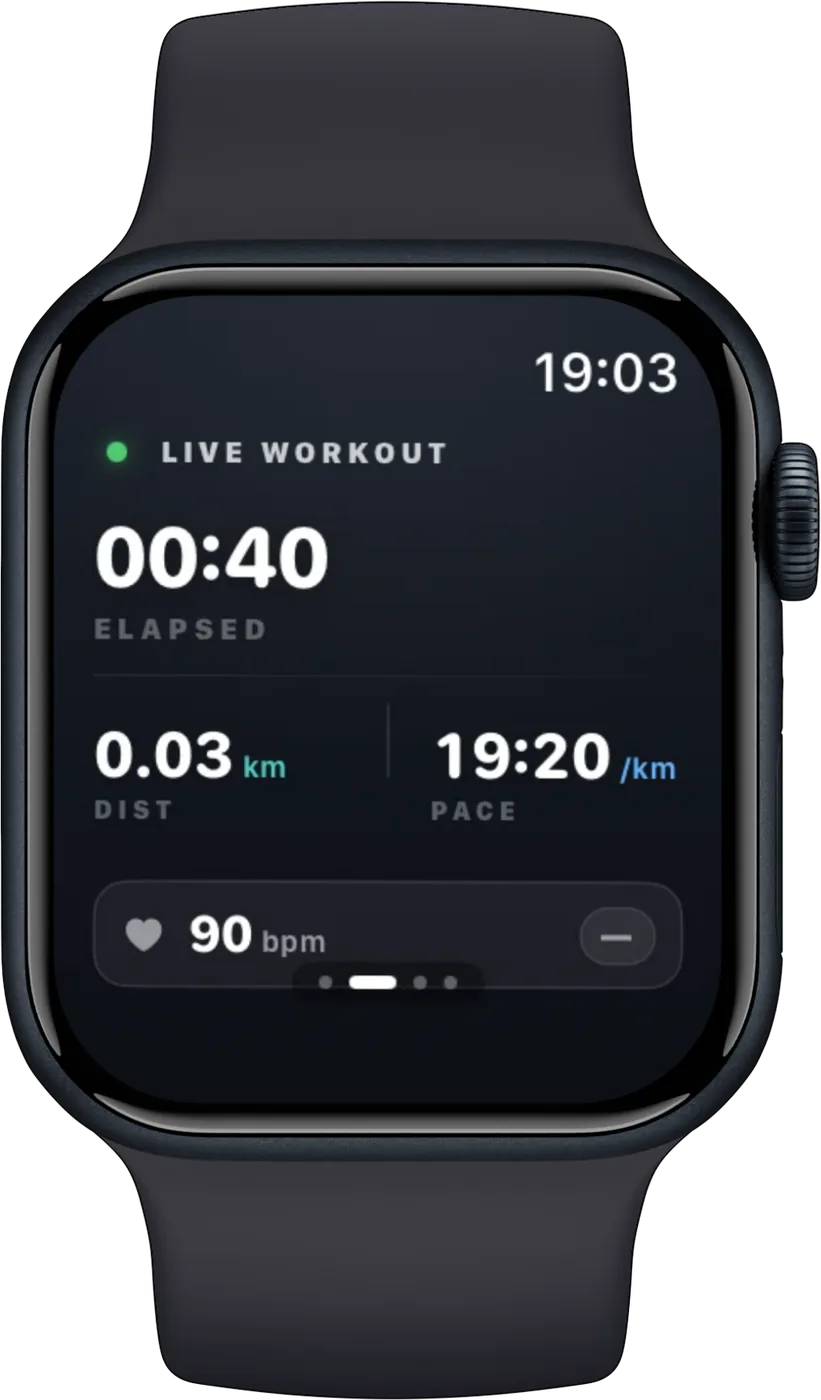 Apple Watch — live workout